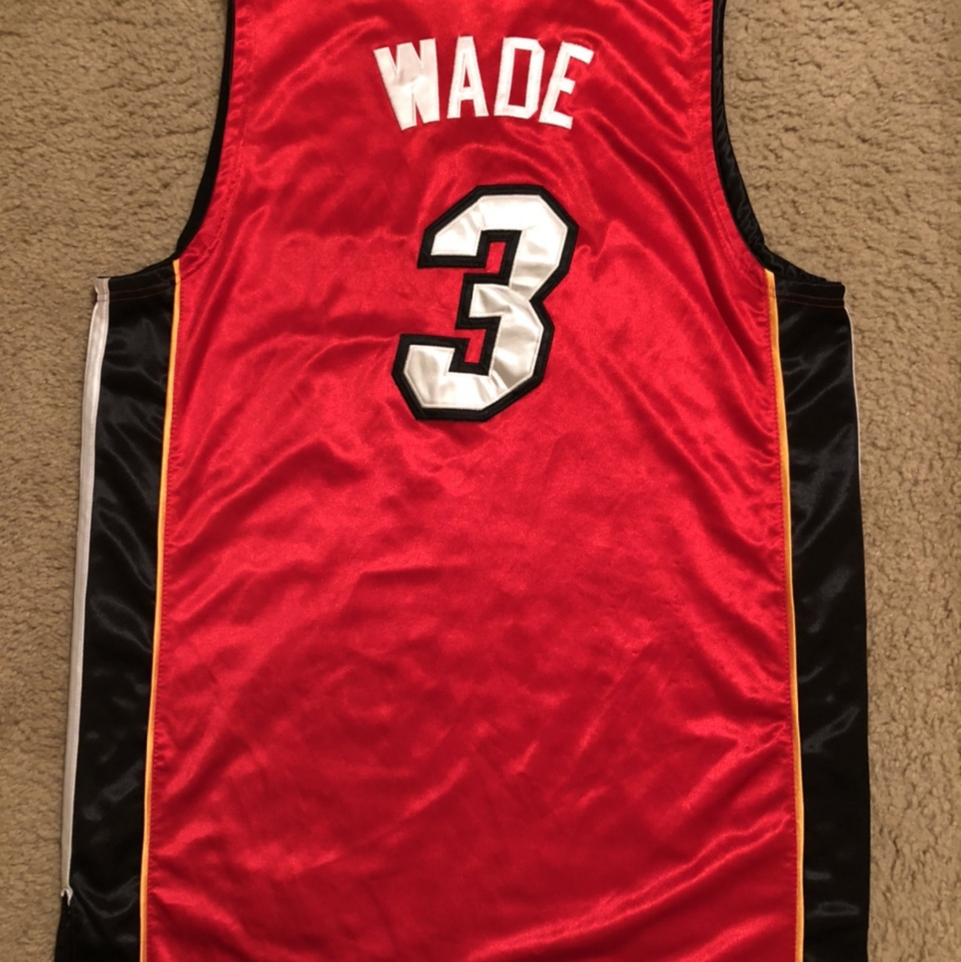 Dwyane Wade Miami Heat #3 alternate red NBA Adidas Jersey - JerseyAve ...