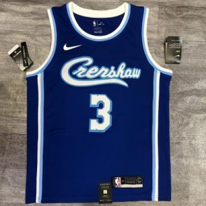 Men's Los Angeles Lakers Anthony Davis #3 Royal 2020 Jersey - Hardwood Classic