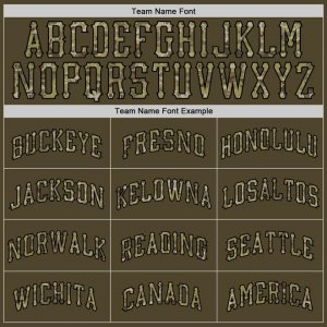 Custom Olive Camo-Black Round Neck Rib-Knit Salute To Service Basketball Jersey