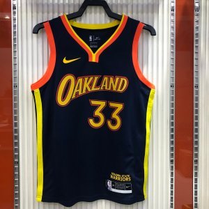 Golden State Warriors James Wiseman #33 Nike Navy 2020-2021 Swingman Jersey - City Edition