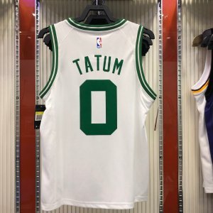 Boston Celtics Jayson Tatum No.0 White Swingman Jersey - Icon Edition