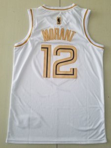 Ja Morant - Memphis Grizzles #12 White / Gold
