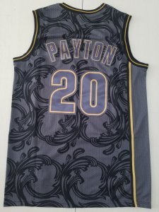 Seattle SuperSonics 20 Gary Payton Black 1995
