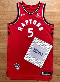 Stanley Johnson Toronto Raptors Game Worn Used GU NBA Jersey Nike MGG NBA Japan