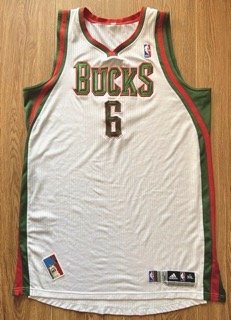 Andrew Bogut Milwaukee Bucks 2011 Game Worn Used Jersey COA Adidas size 3XL