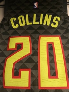 John Collins Atlanta Hawks Authentic Jersey Size 44 Medium NWT Icon Nike NBA ATL