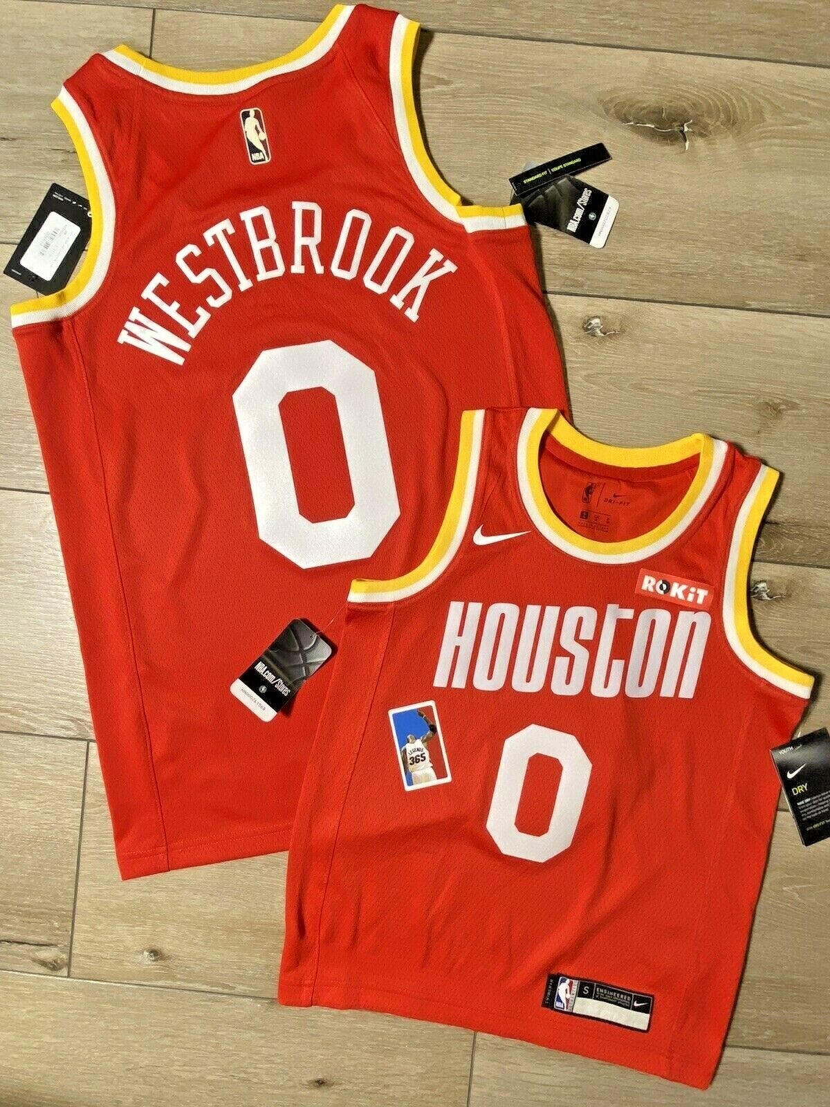 Nike, Shirts, Russell Westbrook Houston Rockets Throwback Jersey