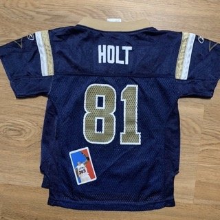 Torry Holt Size 2T St. Louis LA Rams NFL Reebok Toddler Jersey Football