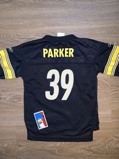 Willie Parker Steelers NFL Reebok Football Jersey Toddler Size 4T Black Pitt 39