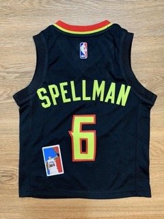 Omari Spellman Atlanta Hawks Black Nike Toddler Jersey Preschool Boys Size S 4