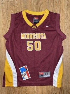 Ralph Sampson III Minnesota Gophers Toddler Jersey Nike Size 3T NCAA Basketball