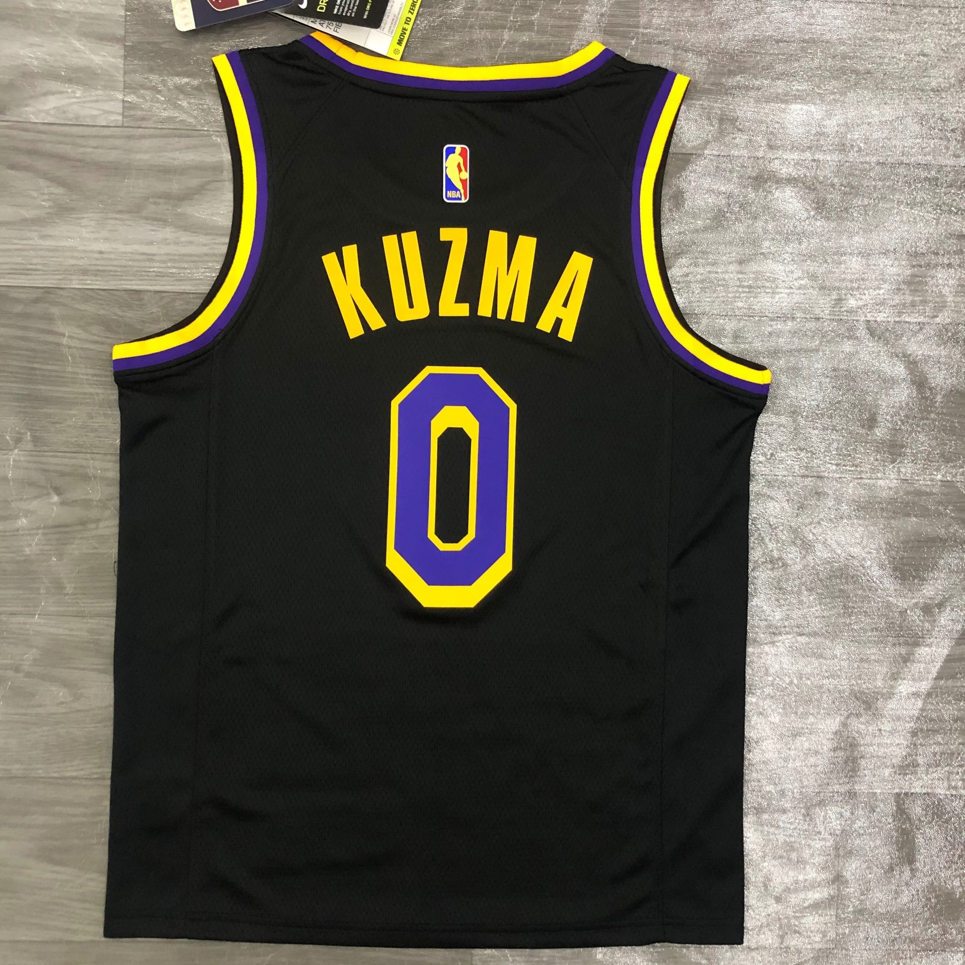 Kyle Kuzma Los Angeles Lakers - Black/Yellow #0 *EARNED EDITION ...