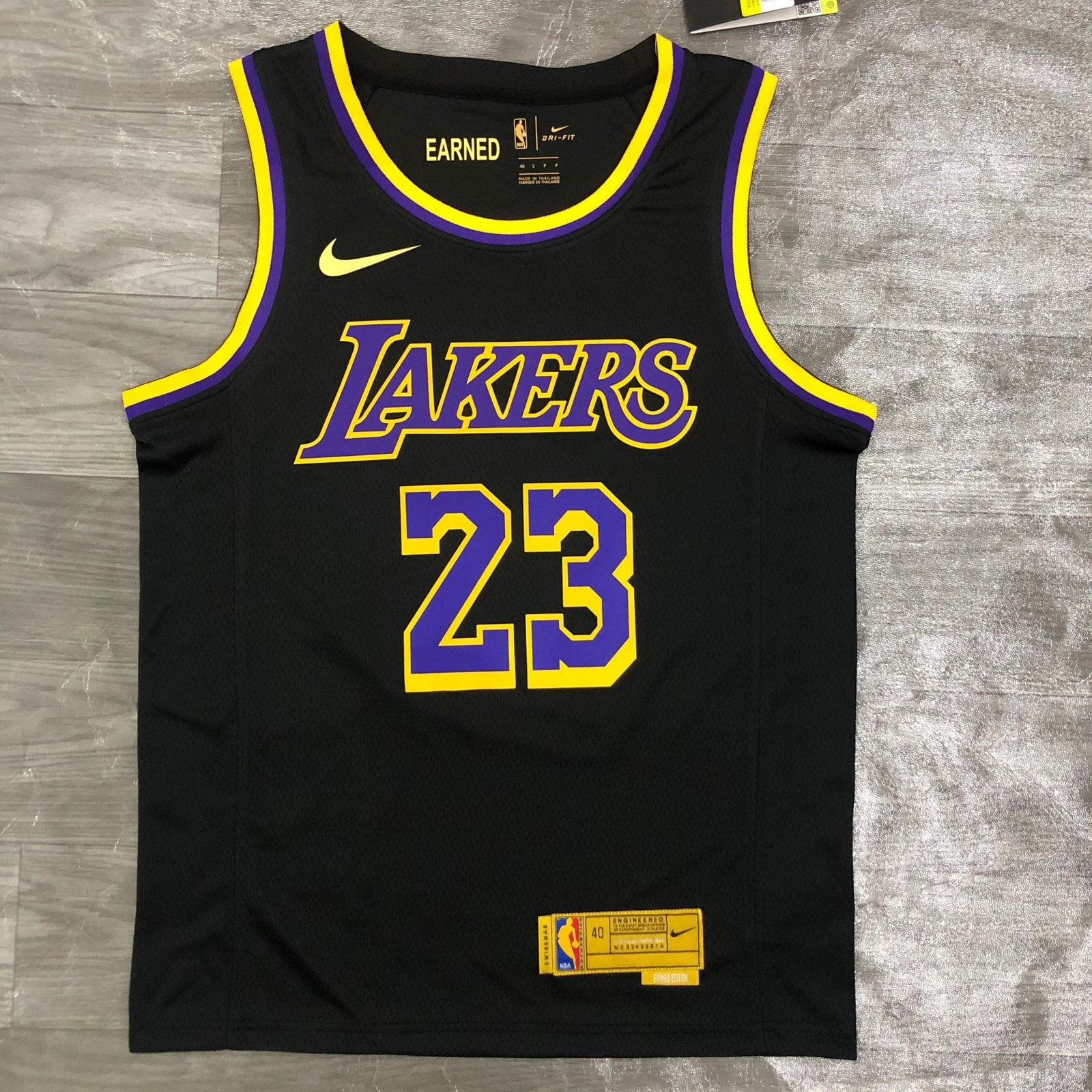 Lebron James Los Angeles Lakers - Black/Yellow #23 *EARNED EDITION*