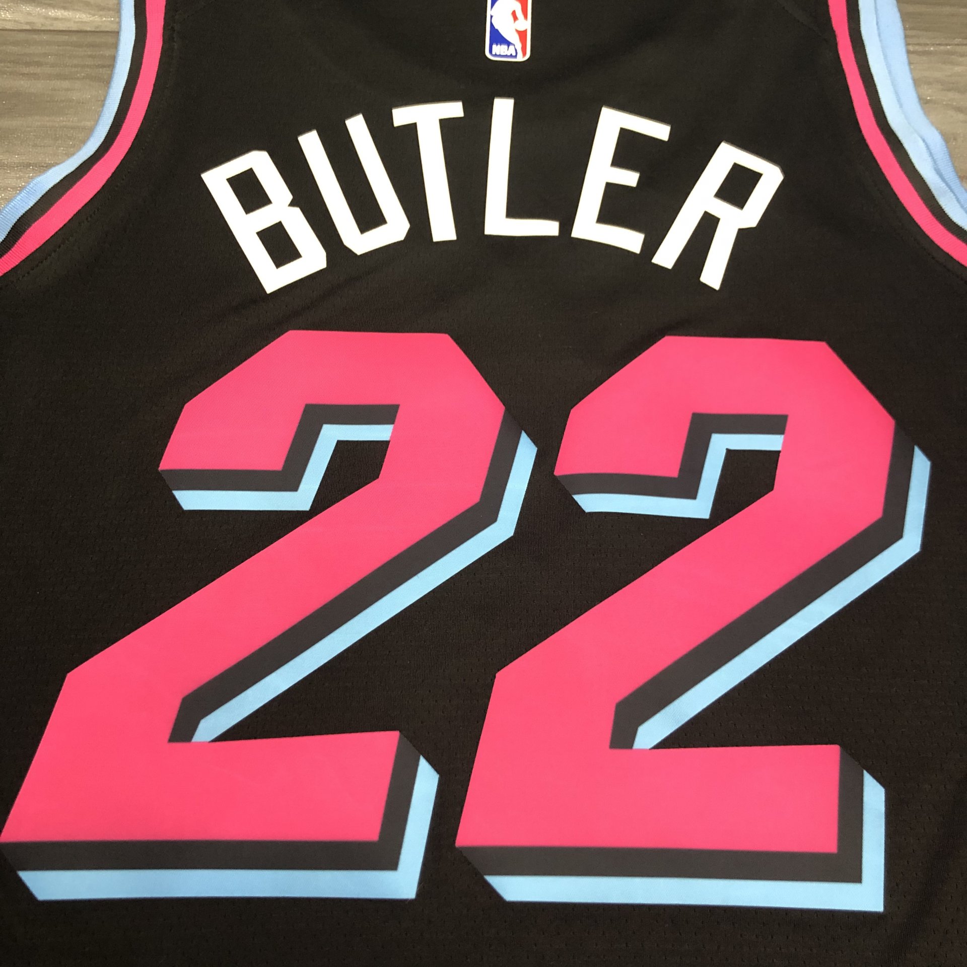 Édition de la ville Jimmy Butler #22 Miami Heat Basketball Jersey Maillots Noir 