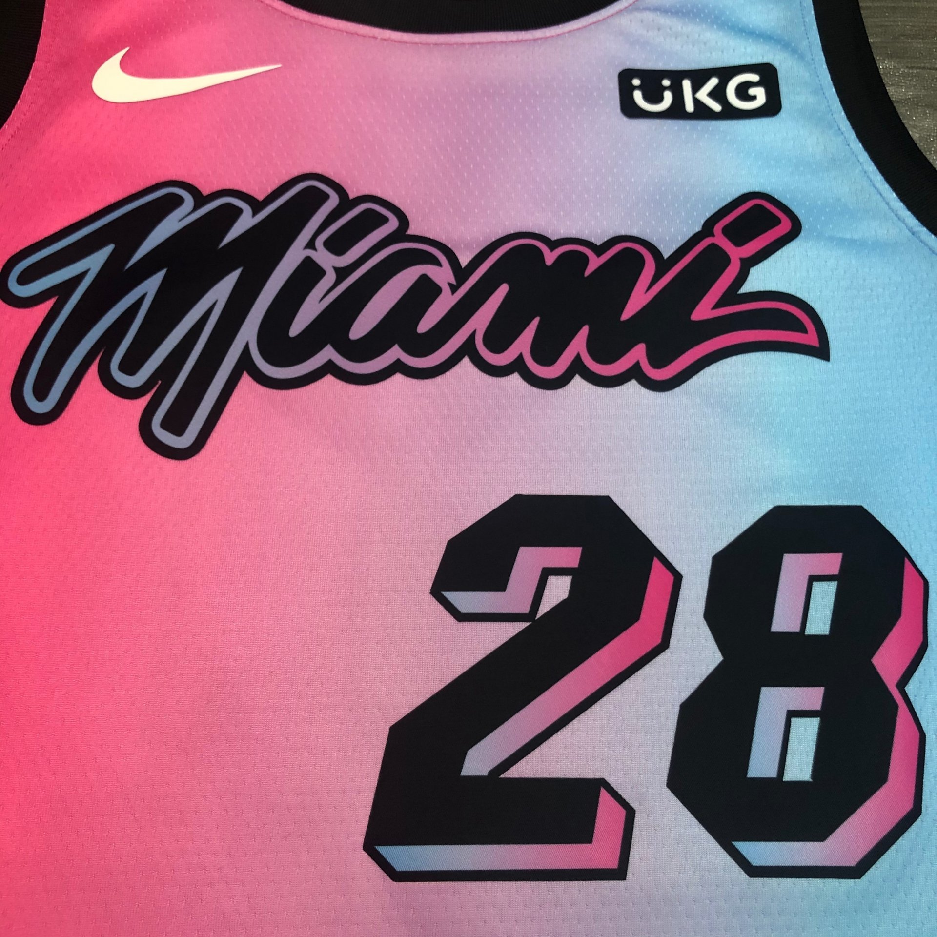 Miami Heat 2020-21 City Edition Vice Blue Pink Jersey : r/heat