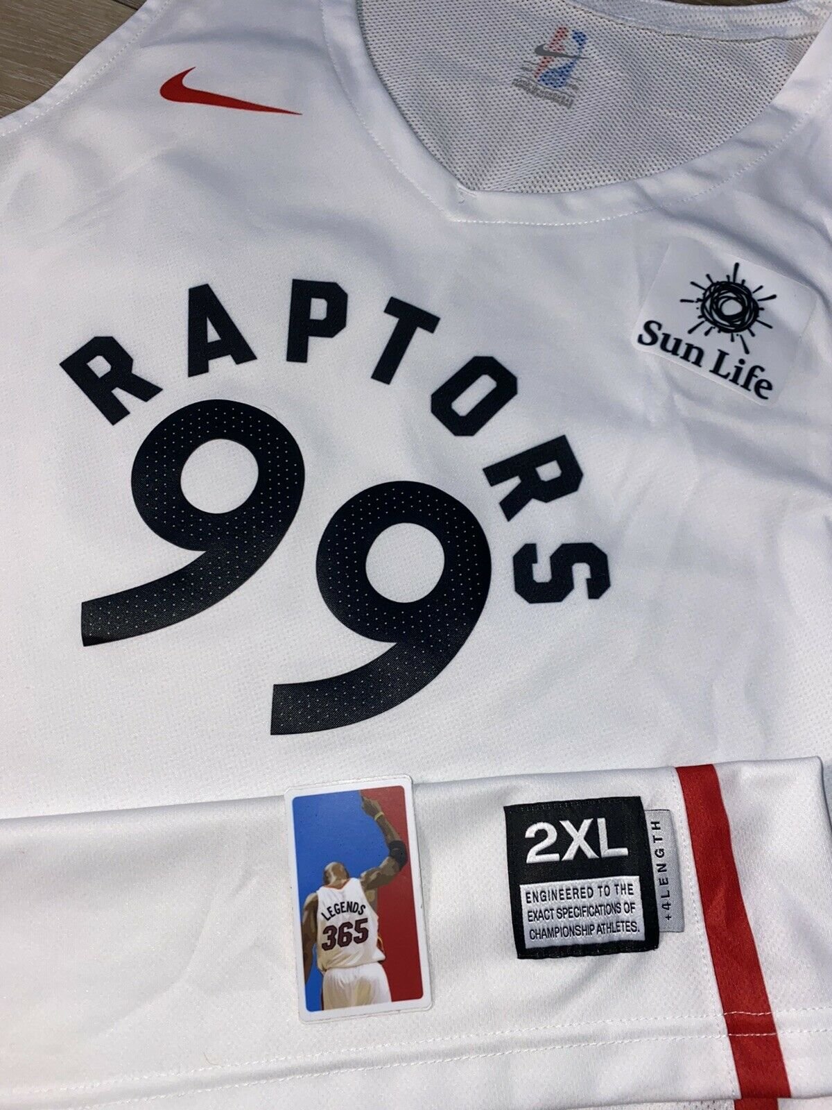 NWT-52/XL FRED VANVLEET TORONTO RAPTORS NIKE CITY EDITION SWINGMAN