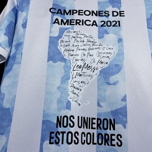 2020-2021 Argentina Home Copa America Champion S-2XL