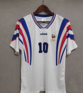 France 1996 #10 Zidane football shirt soccer jersey camiseta top mens Adidas Vintage