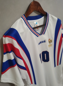 France 1996 #10 Zidane football shirt soccer jersey camiseta top mens Adidas Vintage