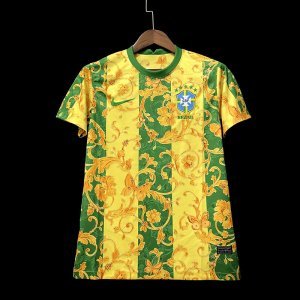 2022 Brazil special edition yellow green flower S-XXL
