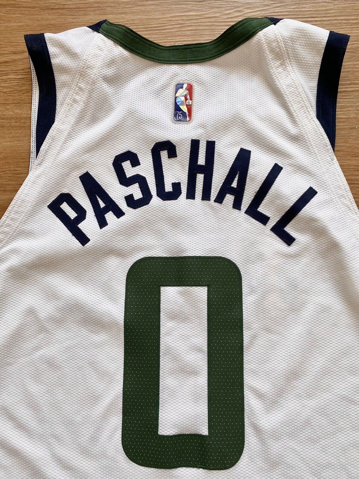Eric Paschall Utah Jazz Game-Used #0 White Jersey vs. Golden State