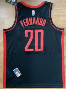 Bruno Fernando Houston Rockets 2021 Earned Nike Swingman NBA Jersey Size 48 L