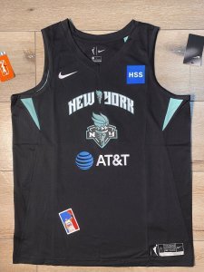 NEW Sabrina Ionescu Rookie New York Liberty WNBA Jersey Black Nike Size L 48 #20