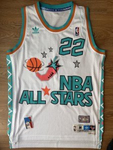 Clyde Drexler Size M 1996 NBA All Star Game Adidas Soul Swingman NBA Jersey Mens
