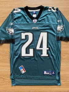 Nnamdi Asomugha Philadelphia Eagles NFL Jersey Size M Reebok Green Mens Cal #24