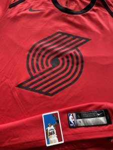 Portland Trail Blazers Game Issued 2018-2019 Warmup Long Sleeve Shirt NBA Nike L