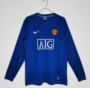 Long Sleeves: 2008/09 season Manchester United two away retro