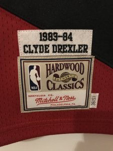 Mitchell & Ness Clyde Drexler Red Trailblazers Authentic Jersey
