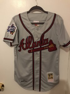 Chipper Jones 1999 Atlanta Braves World Series Jersey