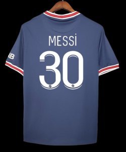 Men Adult 2021-2022 PSG Home 30#MESSII short sleeve Jerseys Football Sportwear Shirts