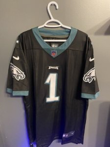 Jalen Hurts #1 Brand New Stitched Alternate Black Game Jersey Free Shipping