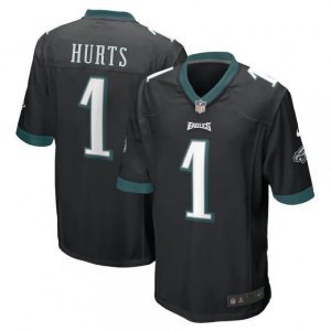 Jalen Hurts #1 Brand New Stitched Alternate Black Game Jersey Free Shipping