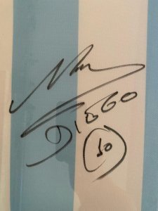 Selling authenticated Diego Maradona Jersey DM if interested.