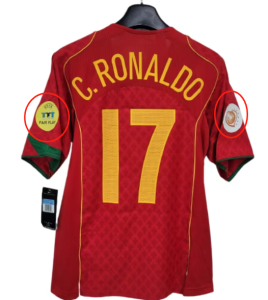 Vintage #17 Cristiano ronaldo football soccer retro Jersey 2004 Portugal euro Jerseyc