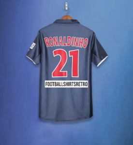 Paris St Germain 2001/02 Home Retro Football Shirt Ronaldinho
