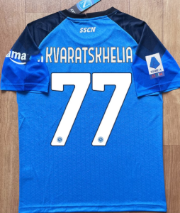 Men 2022 Naples Jersey Khvicha Kvaratskhelia Jersey