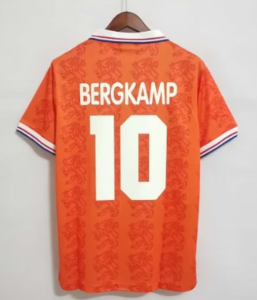 Netherlands 1995 Home Retro Football Shirt 10 Bergkamp