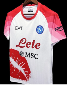 NAPLES 2022 - 2023 New Valentine's Day Kiss Jersey Soccer Shirt Naples kiss