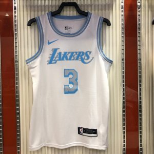 Los Angeles Lakers Anthony Davis #3 Nike White 2020-2021 Swingman Jersey - City Edition