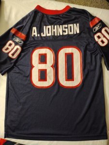 NFL vintage Reebok Houston Texans #80 Johnson jersey
