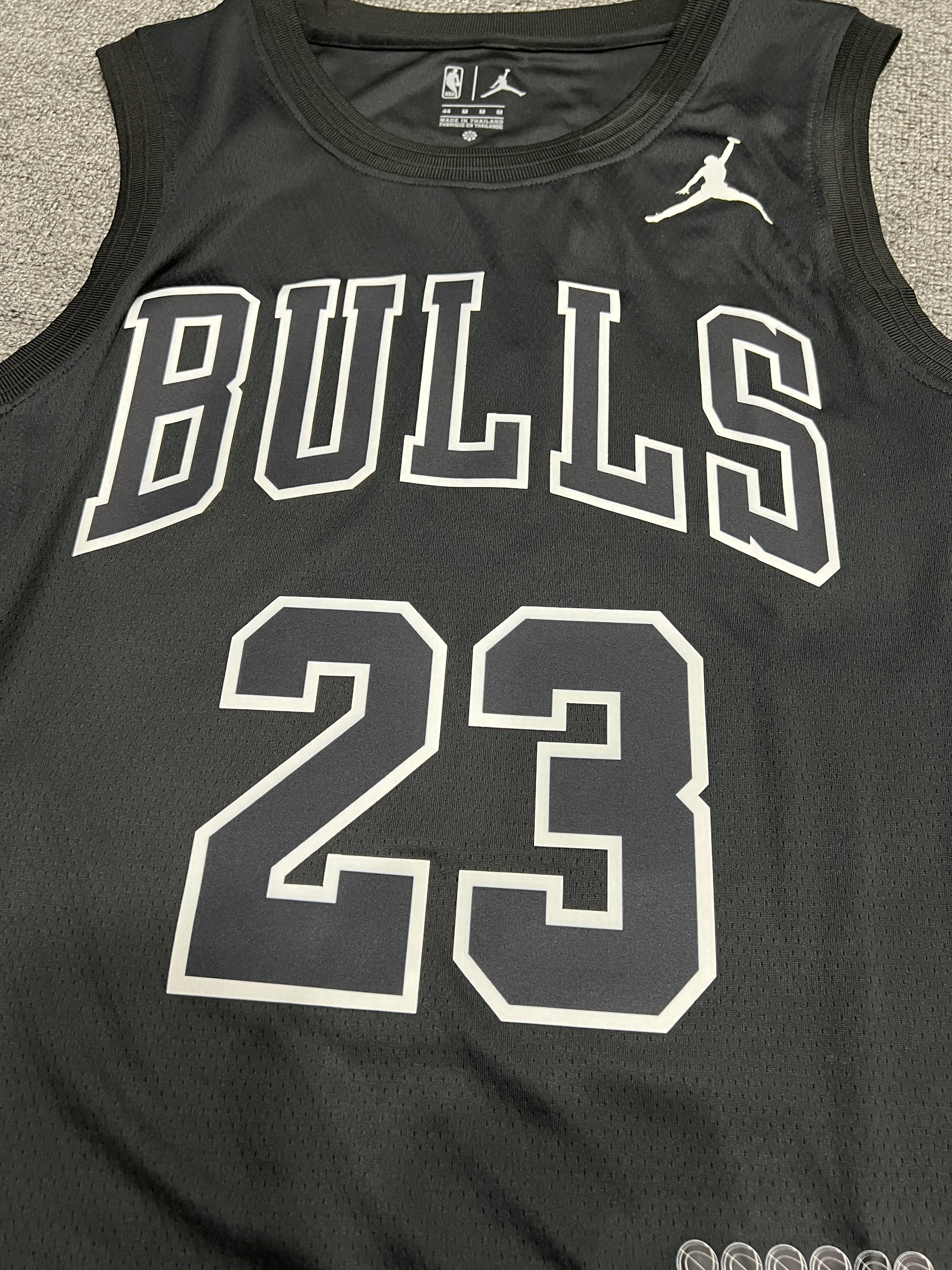 NBA Bulls 23 Jordan Mvp Black Jordan Men Jersey