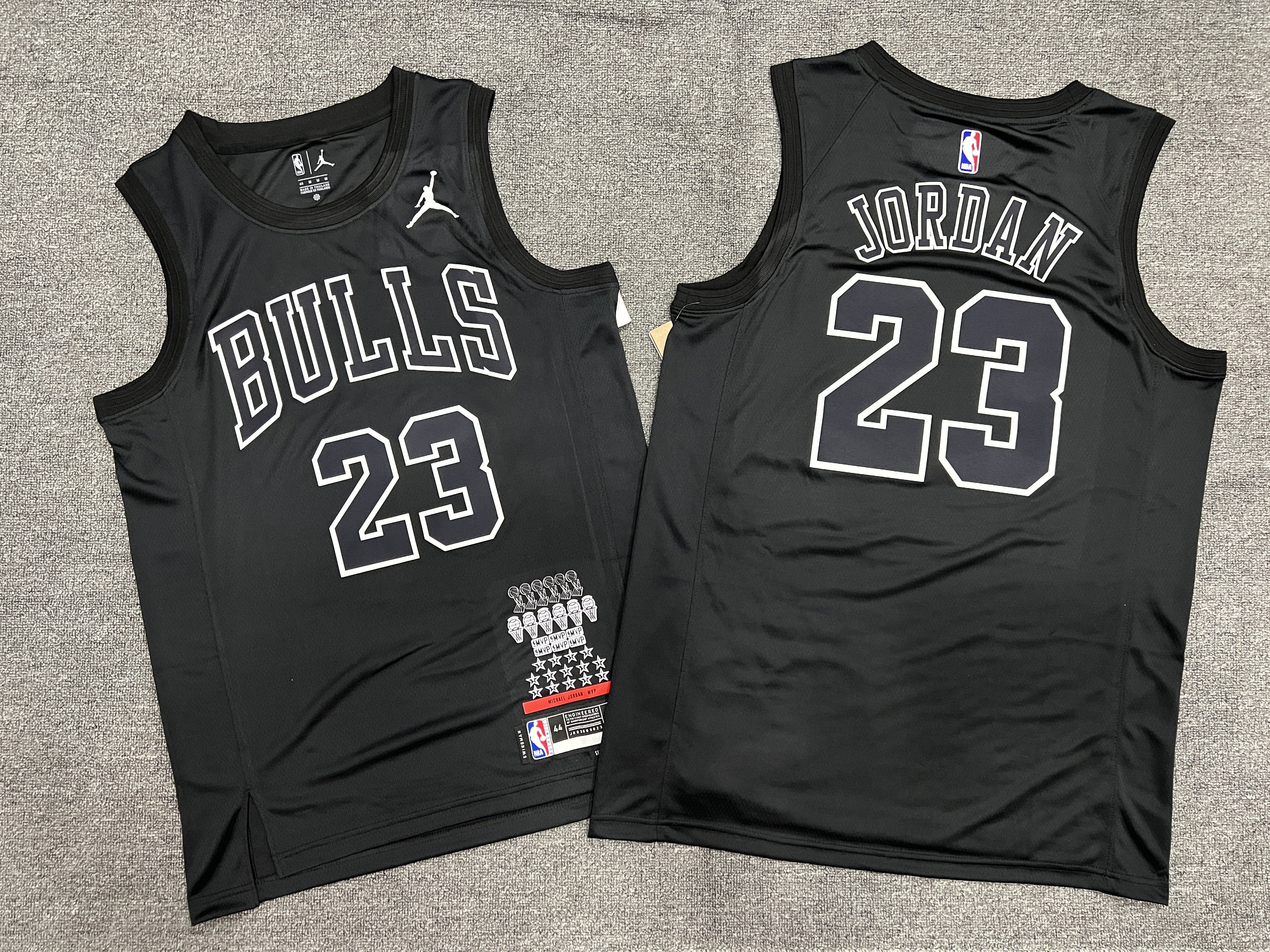 Chicago Bulls Jersey No 23 Black worn by Michael Jordan in The