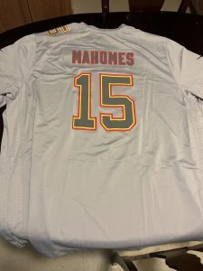 Patrick Mahomes LVII Grey Super Bowl Jersey
