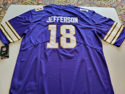 JUSTIN JEFFERSON MINNESOTA VIKINGS CLASSIC MEN XL JERSEY. NEW