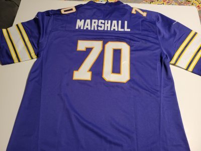 JIM MARSHALL MINNESOTA VIKINGS CLASSIC MEN 2XL JERSEY. NEW