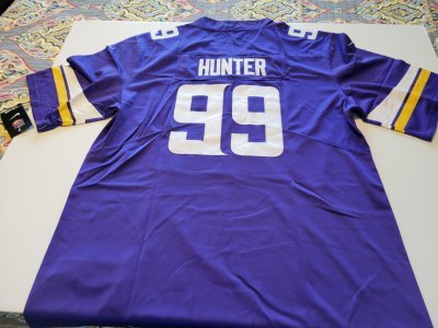 DANIELLE HUNTER MINNESOTA VIKINGS PURPLE HOME MEN XL JERSEY. NEW